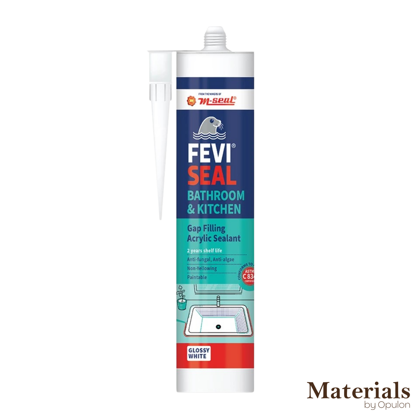 FeviSeal - Bathroom & Kitchen - Gas Filling Acrylic Sealant - Paste Form