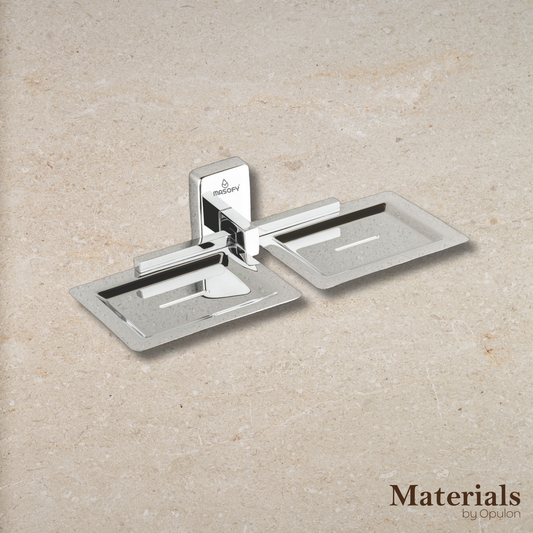 Masofy SS304 Wall Mounted Double Soap Dish – Hippo Series (Premium, Rust-Resistant &amp; Heavy-Duty)
