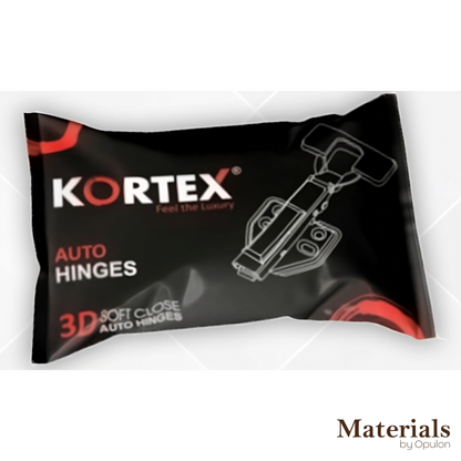 Kortex - Soft Close Auto Hinge – 3D, MS Black Finish, 235 Gms